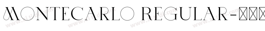 MonteCarlo Regular字体转换 MonteCarlo Regular字体转换